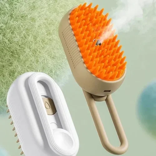 Cepillo de Vapor 3 en 1 para Mascotas 🐾✨