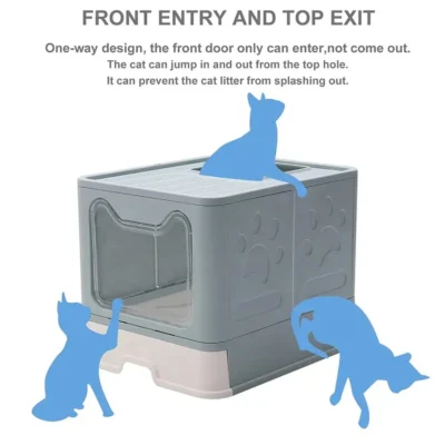 Arenero Cerrado Gatos Cupula Baño Sanitario